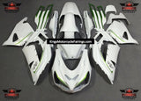 Fairings for Kawasaki Ninja ZX14R (2012-2024) White, Green, Silver at KingsMotorcycleFairings.com