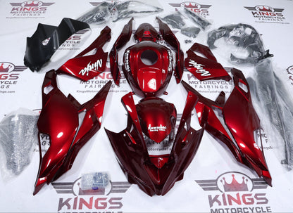 Kawasaki Ninja ZX4RR Fairings (2019-2025) Red Wine, White KRT at KingsMotorcycleFairings.com