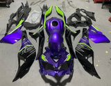 Kawasaki Ninja ZX4R Fairing kit (2019-2025) Purple, Black, Green at KingsMotorcycleFairings.com