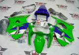 Kawasaki Ninja ZX6R 636 Fairings (2000-2002) Green, Purple, White at KingsMotorcycleFairings.com