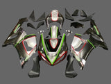 Kawasaki Ninja ZX6R 636 Fairings (2005-2006) Gray, Silver, Black, Green, Red at KingsMotorcycleFairings.com