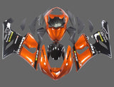 Kawasaki Ninja ZX6R 636 Fairings (2005-2006) Orange, Black, White, Yellow at KingsMotorcycleFairings.com