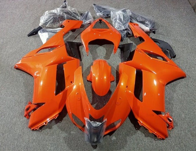 Kawasaki Ninja ZX6R 636 Fairings (2007-2008) All Orange at KingsMotorcycleFairings.com
