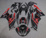Kawasaki Ninja ZX6R 636 Fairings (2009-2012) Black, Red Monster at KingsMotorcycleFairings.com