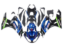 Kawasaki Ninja ZX6R 636 Fairings (2009-2012) Blue, Black, Green at KingsMotorcycleFairings.com