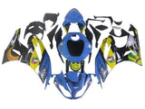 Kawasaki Ninja ZX6R 636 Fairings (2009-2012) Blue, Yellow Shark at KingsMotorcycleFairings.com