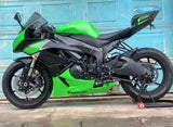 Kawasaki Ninja ZX6R 636 Fairings (2009-2012) Gloss Green, Black at KingsMotorcycleFairings.com