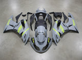 Kawasaki Ninja ZX6R 636 Fairings (2009-2012) Matte Gray, Yellow, Black at KingsMotorcycleFairings.com