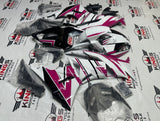 Kawasaki Ninja ZX6R 636 Fairings (2009-2012) Pink, White, Black from KingsMotorcycleFairings.com