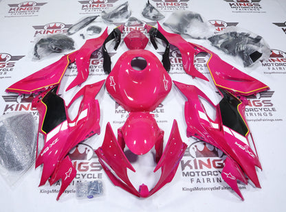 Kawasaki Ninja ZX6R 636 Fairings (2019-2023) Pink, Black, White, Yellow at KingsMotorcycleFairings.com