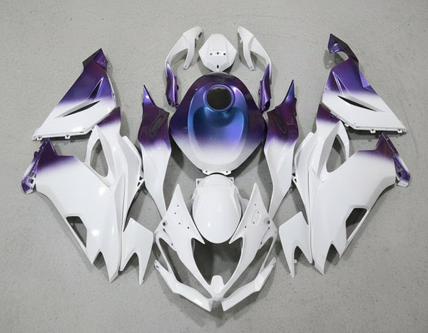 Kawasaki Ninja ZX6R 636 Fairings (2019-2023) White, Purple Gradient at KingsMotorcycleFairings.com