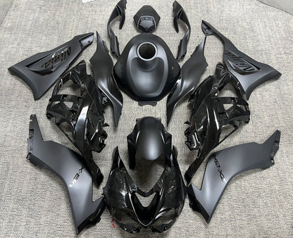 Kawasaki Ninja ZX6R 636 Fairings (2024-2025) All Black from KingsMotorcycleFairings.com