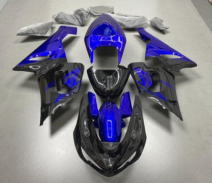 Kawasaki Ninja ZX6R 636 Fairings (2005-2006) Black, Royal Blue at KingsMotorcycleFairings.com