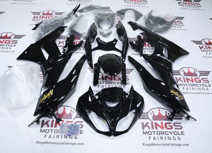 Kawasaki Ninja ZX6R Fairings (2009-2012) Black, Gold from KingsMotorcycleFairings.com