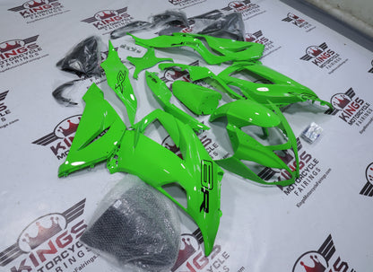 Kawasaki Ninja ZX6R Fairings (2013-2018) Lime Green from KingdMotorcycleFairings.com