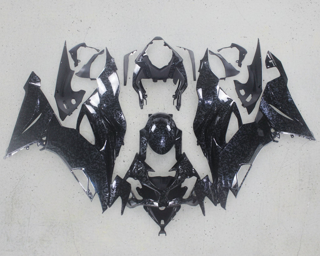 Kawasaki Ninja ZX6R Fairings [2019-2023] Faux Chopped Carbon Fiber at KingsMotorcycleFairings.com