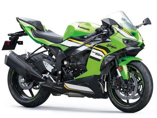 Kawasaki Ninja ZX6R Fairings (2024-2025) Green, Black, White, Yellow at KingsMotorcycleFairings.com