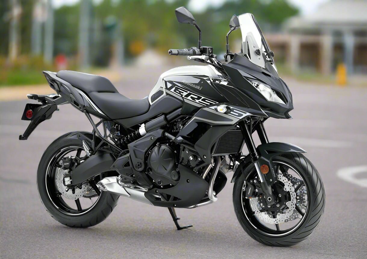 Kawasaki Versys 650 Fairings (2015-2021) Black, White from KingsMotorcycleFairings.com