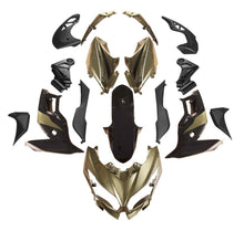 Kawasaki Versys 650 Fairings (2015-2021) Gold, Black from KingsMotorcycleFairings.com