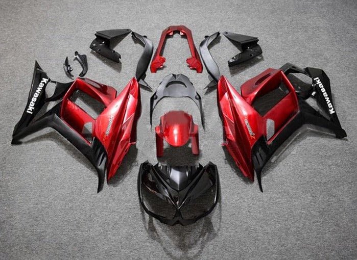Kawasaki Z1000SX Fairings (2010-2016) Red, Black from KingsMotorcycleFairings.com