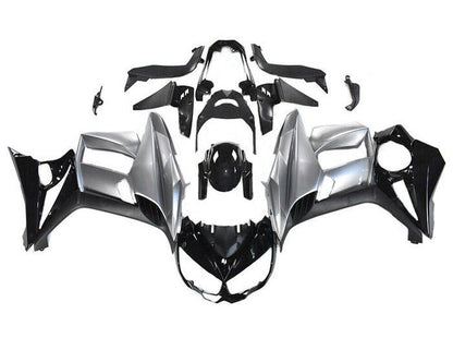 Kawasaki Z1000SX Fairings (2010-2016) Silver, Black from KingsMotorcycleFairings.com