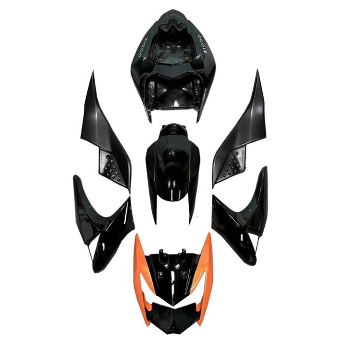 Kawasaki Z1000 Fairing set (2007-2009) Black, Orange at KingsMotorcycleFairings.com