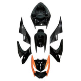 Kawasaki Z1000 Fairing set (2007-2009) Black, Orange at KingsMotorcycleFairings.com