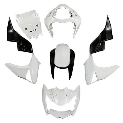 Kawasaki Z1000 Fairings (2007-2009) White, Black from KingsMotorcycleFairings.com