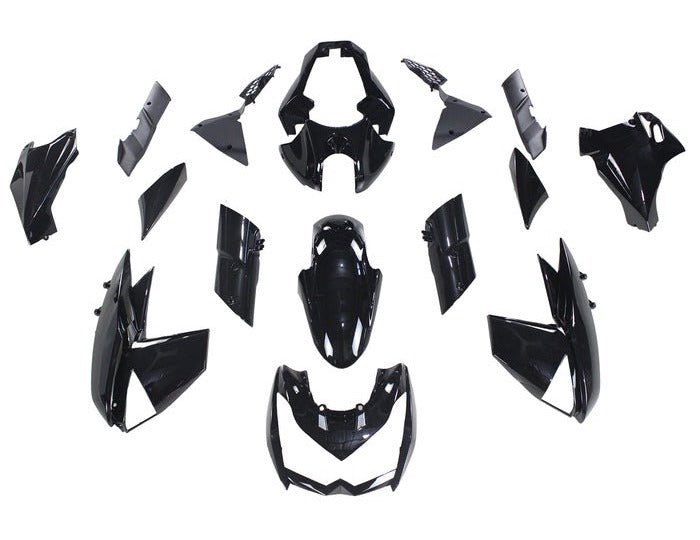Kawasaki Z1000 Fairings (2010-2013) Gloss Black from KingsMotorcycleFairings.com