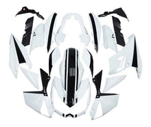 Kawasaki Z1000 Fairings (2010-2013) White, Black Stripe from KingsMotorcycleFairings.com