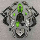 Kawasaki Z1000 Fairings (2014-2019) Gray, Black, Green from KingsMotorcycleFairings.com