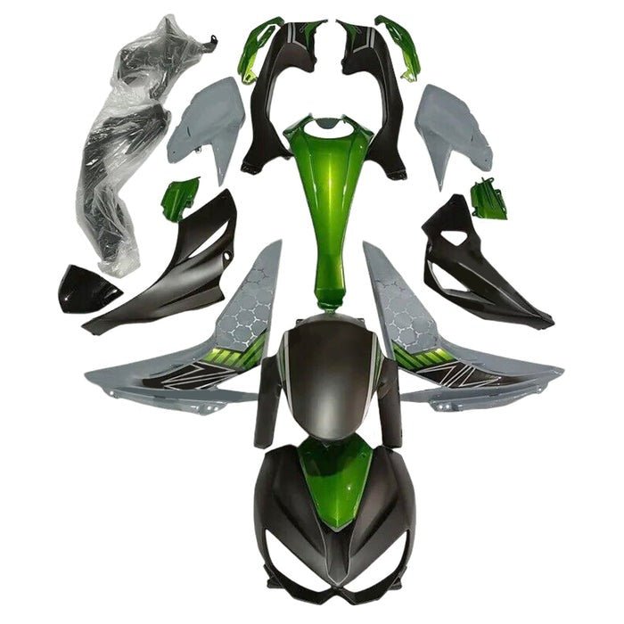 Kawasaki Z1000 Fairings (2014-2019) Matte Black, Gray, Green from KingsMotorcycleFairings.com