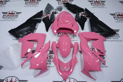 Kawasaki ZX-10R Fairings (2004-2005) Pink, Matte Black from KingsMotorcycleFairings.com