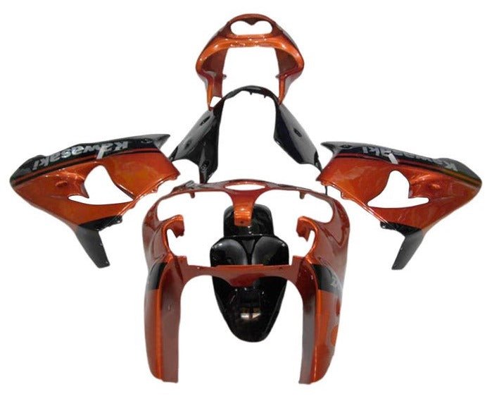 Kawasaki ZX-9R Fairings (2000-2001) Orange, Black at KingsMotorcycleFairings.com