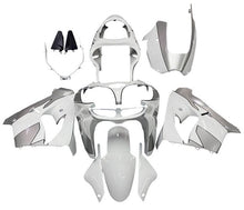 Kawasaki ZX-9R Fairings (2000-2001) White, Silver at KingsMotorcycleFairings.com