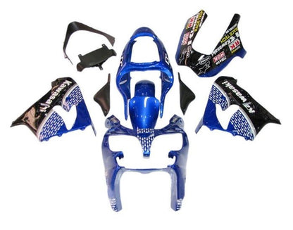 Kawasaki ZX-9R Fairings (2002-2003) Blue, White, Black at KingsMotorcycleFairings.com