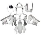 Kawasaki ZX-9R Fairings (2002-2003) White, Silver at KingsMotorcycleFairings.com