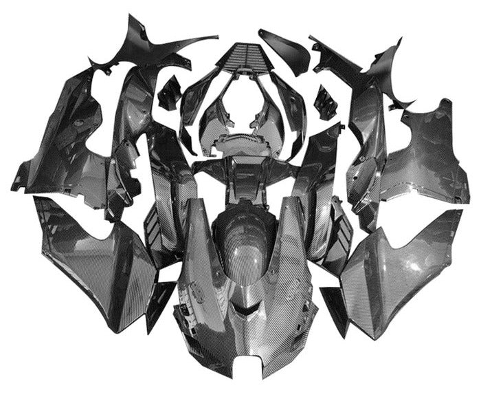 Kawasaki ZX10RR Fairings (2021-2025) Faux Carbon Fiber at KingsMotorcycleFairings.com