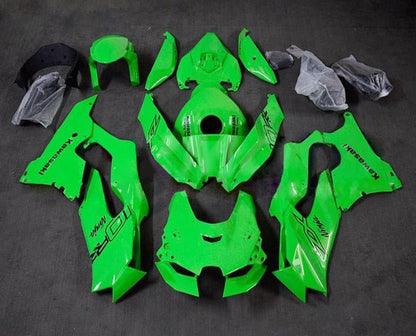 Kawasaki ZX10RR Fairings (2021-2025) Green, Black at KingsMotorcycleFairings.com
