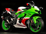 Kawasaki ZX10RR Fairings (2021-2025) Green, White, Red at KingsMotorcycleFairings.com