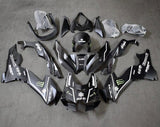 Kawasaki ZX10RR Fairings (2021-2025) Matte Black, White Stripe, Monster at KingsMotorcycleFairings.com