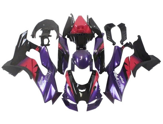 Kawasaki ZX10RR Fairings (2021-2025) Purple, Pink, Black at KingsMotorcycleFairings.com