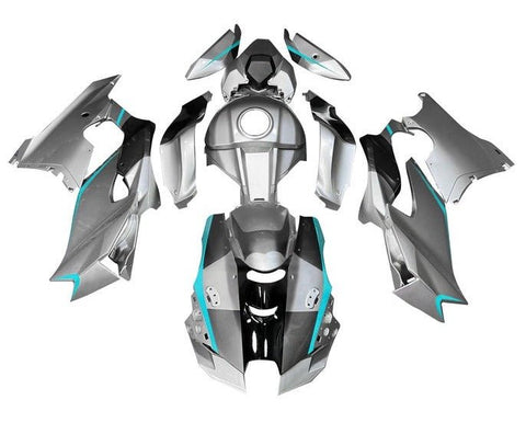 Kawasaki ZX10RR Fairings (2021-2025) Silver, Gray, Black, Blue at KingsMotorcycleFairings.com