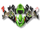 Kawasaki ZX10R Fairing Kit (2006-2007) Green, Black, Gray, Red at KingsMotorcycleFairings.com