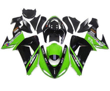 Kawasaki ZX10R Fairing Kit (2006-2007) Green, Black, Stripe, Elf at KingsMotorcycleFairings.com