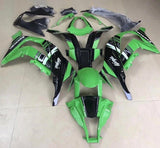 Kawasaki ZX10R Fairing Kit (2006-2007) Green, Black, White, Gray at KingsMotorcycleFairings.com