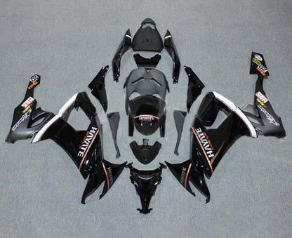 Kawasaki ZX10R Fairing Kit (2008-2010) Black, Red, White, Hayate at KingsMotorcycleFairings.com