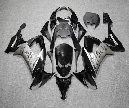 Kawasaki ZX10R Fairing Kit (2008-2010) Black, Silver, Bridgestone at KingsMotorcycleFairings.com