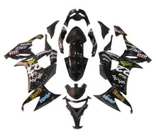 Kawasaki ZX10R Fairing Kit (2008-2010) Black, Yellow Monster at KingsMotorcycleFairings.com