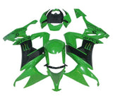 Kawasaki ZX10R Fairing Kit (2008-2010) Green, Black, Monster at KingsMotorcycleFairings.com
